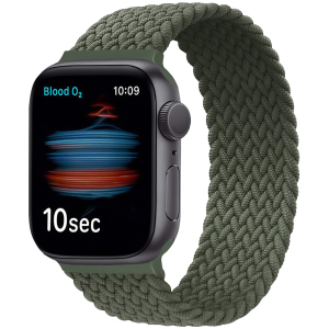 Ремінець Promate Fusion-44L для Apple Watch 42-44 мм 1/2/3/4/5/6/SE Green (fusion-44l.green) краща модель в Ужгороді