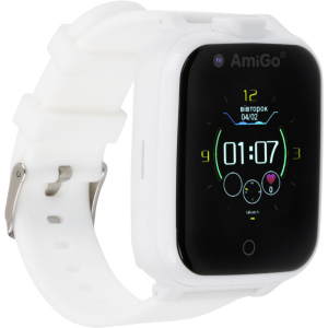 Детские смарт-часы с видеозвонком AmiGo GO006 GPS 4G WIFI Videocall White (dwswgo6w) лучшая модель в Ужгороде