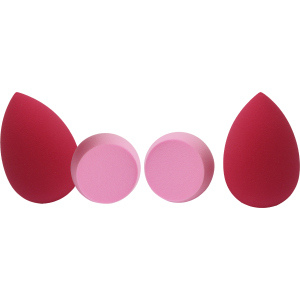 Набор спонжей для макияжа Biutee в боксе для хранения Красно-розовый 4 шт (BEA7358888119) в Ужгороде