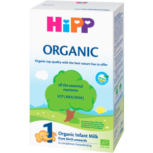 Упаковка органічної дитячої сухої молочної суміші HiPP Organic 1 початкова 5 пачок по 300 г (9062300433637)(9062300439226) ТОП в Ужгороді