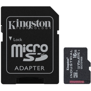 хорошая модель Kingston microSDHC 16GB Industrial Class 10 UHS-I V30 A1 + SD-адаптер (SDCIT2/16GB)