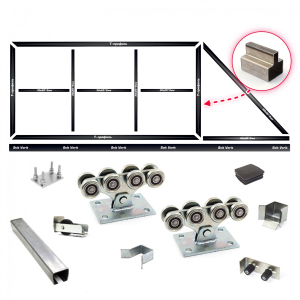Комплект ворот КСС (Свари сам) на проем 5 метров, длина створки 7 метров 200 см, Світ Воріт лучшая модель в Ужгороде