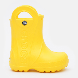 Гумові чоботи Crocs Handle Rain Boot Kids 12803-730-C11 28 Yellow (0883503861268) краща модель в Ужгороді