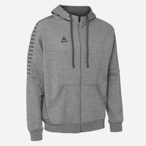 Толстовка Select Torino Hoodie Zip XXL (030) Серая (5703543156573) ТОП в Ужгороде