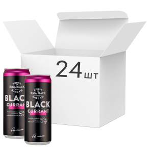 Упаковка слабоалкогольного напою Riga Black Balsam Currant Cocktail 5% 0.33 л x 24 шт (4750012000845) в Ужгороді