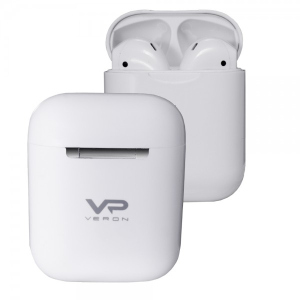 Бездротові навушники сенсорні Bluetooth stereo гарнітура VERON VR-01 White краща модель в Ужгороді