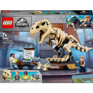 хорошая модель Конструктор LEGO Jurassic World Скелет тираннозавра на выставке 198 деталей (76940)