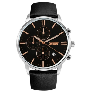 Чоловічий годинник Skmei 9103 Black Dial Black Strap BOX (9103 BOXBKBKS)