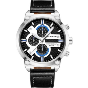 Чоловічий годинник Guanqin Silver-Black-Black GS19088 CL (GS19088SBB) ТОП в Ужгороді