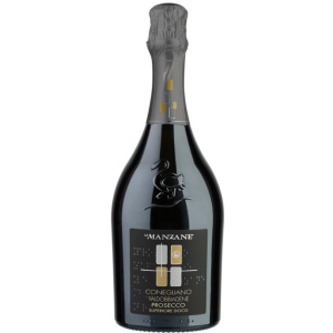 Вино ігристе Le Manzane Conegliano Valdobbiadene Prosecco Superiore Docg Brut біле, брют 0.75 л 11.5% (8033040890029) краща модель в Ужгороді