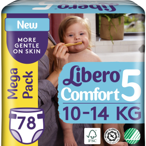 Підгузки Libero Ліберо Comfort 5 10-14 кг 78 шт одноразові (7322541083346) ТОП в Ужгороді