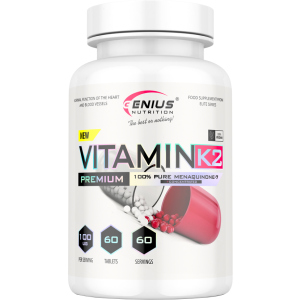 Витамины Genius Nutrition Vitamin K2 60 таблеток (7354578268755) рейтинг