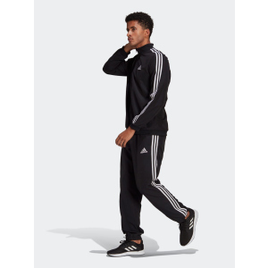 Спортивный костюм Adidas M 3S Wv Tt Ts GK9950 L (52-54) Black/White (4062065222854) лучшая модель в Ужгороде