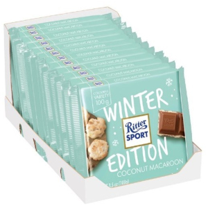 Упаковка молочного шоколада Ritter Sport с начинкой кокос и макаруны 12 шт х 100 г (4000417300607) ТОП в Ужгороде