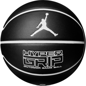 М'яч баскетбольний Nike Jordan Hyper Grip 4P Size 7 Black/White/White/White (J.000.1844.092.07) краща модель в Ужгороді