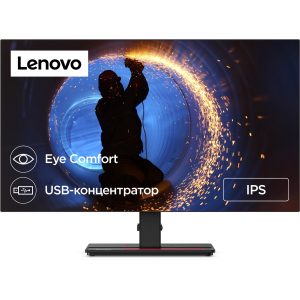 Монітор 27" Lenovo ThinkVision P27q-20 (61EAGAT6UA) USB Type-C 65W / 8-bit / sRGB 99% ТОП в Ужгороді