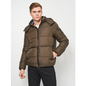 Пуховик Calvin Klein Jeans Essentials Non Down Jacket J30J319057-LBL L Black Olive (8719854518938) краща модель в Ужгороді