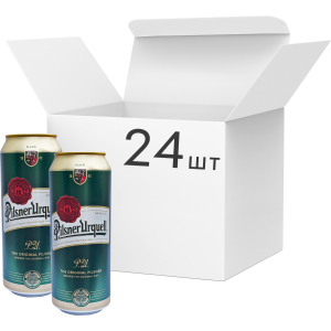 Упаковка пива Pilsner Urquell світле фільтроване 4.4% 0.5 л x 24 шт (8594404000084) в Ужгороді