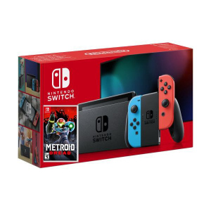 Nintendo Switch Neon Blue-Red (Upgraded version) + Игра Metroid Dread (русская версия) лучшая модель в Ужгороде