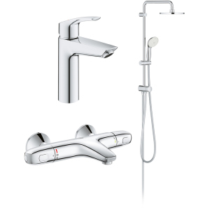 Набір змішувачів GROHE Eurosmart New UA34102TS0 (23324003+34155003+27389002) в Ужгороді