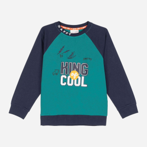 Свитшот Coccodrillo King Of Cool ZC1143103KIN-011 104 см Синий (5904705655495) ТОП в Ужгороде