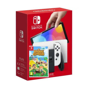 Nintendo Switch (OLED model) White + Гра Animal Crossing: New Horizons (російська версія) ТОП в Ужгороді