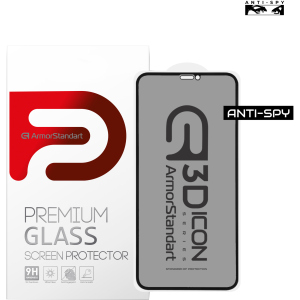Защитное стекло ArmorStandart конфиденциальное Icon 3D для Apple iPhone 12 Pro Max Black рейтинг