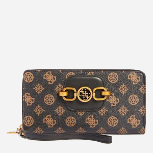 Кошелек женский Guess Hensely Logo Slg Cheque Orgnzr SWPB8378630-MCM Темно-коричневый (8000702444287)