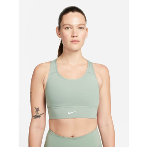 Спортивний топ Nike W Nk Swsh Lngln Bra CZ4496-357 XS Світло-зелений (195243363248) в Ужгороді