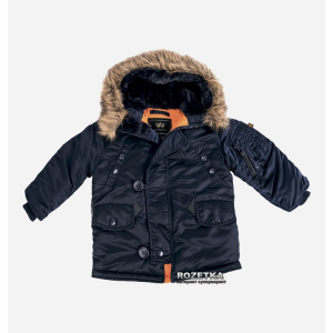 Зимняя куртка Alpha Industries Youth N-3B 110 см (YXXS) 4/5 Replica Blue рейтинг