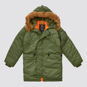 Зимова куртка Alpha Industries Youth N-3B YJN44500C1 110 см (YXXS) Sage (640631761743) в Ужгороді