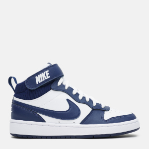 Кеды детские Nike Court Borough Mid 2 (Gs) CD7782-107 38 (5.5Y) 24 см Белые с синим (194953181302) надежный