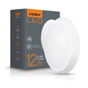 LED світильник IP65 овальний VIDEX 12W 5000K білий сенсорний ТОП в Ужгороді