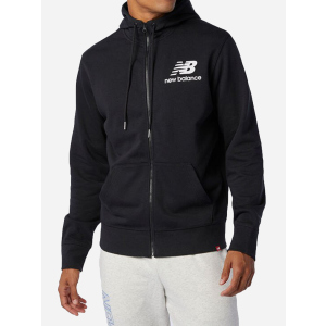 Толстовка New Balance Essentials Brush Fleece FZ MJ03580BK S Чорна (194768273971) ТОП в Ужгороді