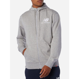 Толстовка New Balance Essentials Brush Fleece FZ MJ03580AG XL Сіра (194768273926)