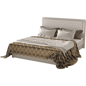 Ліжко Aqua Rodos Кристал 180 х 200 см Бежевий (АР000031945) краща модель в Ужгороді