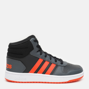 Кеды детские Adidas Hoops Mid 2.0 K GZ7768 35 Cblack/Solred/Gresix (4064049104453) лучшая модель в Ужгороде