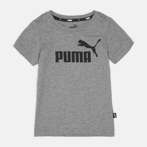 хорошая модель Футболка детская Puma ESS Logo Tee 58696003 98 см Medium Gray Heather (4063697393226)