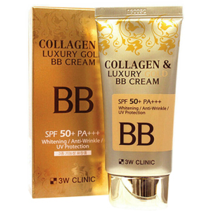 ВВ-крем для обличчя 3W Clinic Collagen & Luxury Gold BB Cream SPF50+/PA+++ 50 мл (8809331318875) в Ужгороді