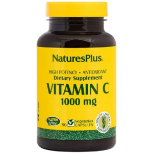 Витамин C, Vitamin C, 1000 мг, Nature's Plus, 90 вегетарианских капсул (097467023123) ТОП в Ужгороде