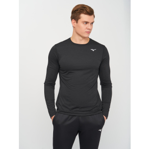 Рашгард Mizuno Impullse Core LS Tee J2GA752009 L Чорний (5054698296189) ТОП в Ужгороді