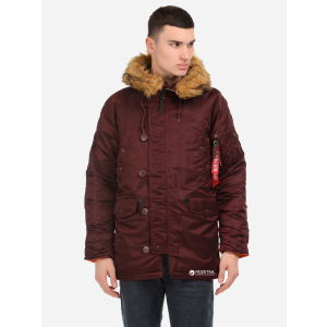 хороша модель Парку Alpha Industries Slim Fit N-3B Parka M Maroon/Orange