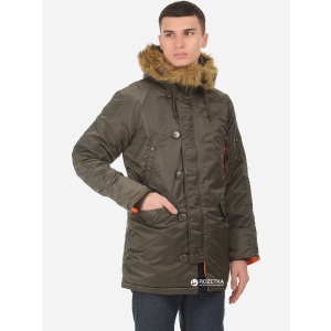 Парку Alpha Industries Slim Fit N-3B Parka S Replica Grey/Orange ТОП в Ужгороді