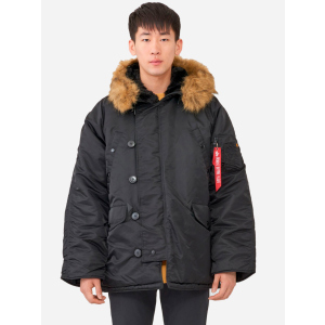 Парку Alpha Industries MJN31000C1 N-3B Parka S Black (640631439611) краща модель в Ужгороді