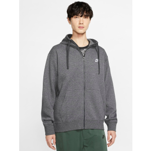 Толстовка Nike M Nsw Club Hoodie Fz Bb BV2645-071 M Темно-серая (193147702699) лучшая модель в Ужгороде