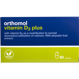 Вітаміни та мінерали Orthomol Vitamin D3 Plus для кісткового скелета та структури кісток (4260022694601) ТОП в Ужгороді