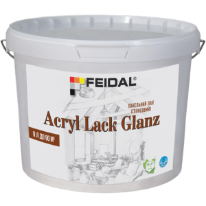 хорошая модель Панельный лак Feidal Acryl Lack Glanz глянцевый 9 л (4820232443477)