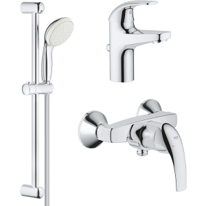 Набір змішувачів GROHE Start Curve 23805111 (23805000+23767000+27853001) краща модель в Ужгороді