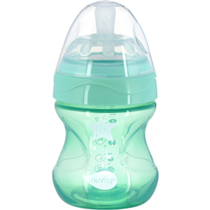 Дитяча Антиколікова пляшечка для годування Nuvita Mimic Cool 150 мл Зелена (NV6012GREEN) ТОП в Ужгороді