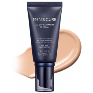 ВВ крем чоловічий натуральний Missha Mens Cure Fit SPF50+/PA++++ Dark Beige 40 мл (8809643532686) в Ужгороді